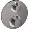 Image de hansgrohe Ecostat S Set de finition pour mitigeur thermostatique encastré avec robinet d'arrêt et inverseur, noir chromé brossé, 15758340 en occasion ou reconditionné
