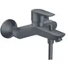 Image de Mitigeur bain douche mécanique Talis E noir chromé brossé