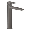 Image de Mitigeur lavabo Metropol 260 poignée manette, bonde Push-Open noir chromé brossé