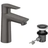 Image de hansgrohe Talis E Mitigeur de lavabo 110, avec tirette et vidage, noir chromé brossé, 71710340 en occasion ou reconditionné