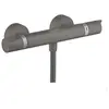 Image de Mitigeur douche thermostatique Ecostat Comfort noir chromé brossé
