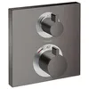Image de hansgrohe Ecostat Square Set de finition pour mitigeur thermostatique encastré avec robinet d'arrêt et inverseur, noir chromé brossé, 15714340 en occasion ou reconditionné