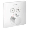Image de Façade pour mitigeur thermostatique encastré ShowerSelect avec 2 fonctions blanc mat