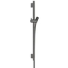 Image de Barre de douche Unica S Puro 65 cm avec flexible Noir chromé brossé