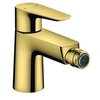 Image de Mitigeur bidet, avec tirette et vidage aspect doré poli