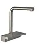 Image de Robinet de cuisine avec douchette Aquno Select M81 250 sBox 2 jets aspect acier inox