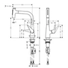 Image de Robinet de cuisine avec douchette Talis Select M51 220 2 jets chromé