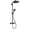 Image de Colonne de douche thermostatique Croma Select S 280 noir mat