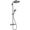 Image de hansgrohe Croma Select S Showerpipe 280 1 jet avec thermostatique, noir chromé brossé, 26890340 en occasion ou reconditionné