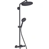 Image de Colonne de douche thermostatique Croma Select S 280 EcoSmart noir mat