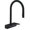 Image de Robinet de cuisine avec douchette Aquno Select M81 170 3 jets noir mat