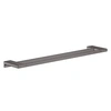 Image de Porte-serviettes double rail 648 mm noir chromé brossé AddStoris