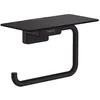 Image de hansgrohe AddStoris - Porte-papier toilette avec tablette, Porte-papier toilette pour montage mural, Support de rouleau de papier toilette, Accessoires de salle de bains, Noir mat, 41772670 en occasion ou reconditionné