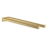 Image de Porte-serviettes AddStoris double branche 45 cm aspect doré poli