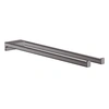 Image de Porte-serviettes AddStoris double branche 45 cm noir chromé brossé