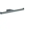 Image de Porte-papier double 300 mm noir chromé brossé AddStoris