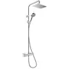 Image de Colonne de douche thermostatique Vernis Shape 230 EcoSmart chromé