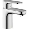 Image de Mitigeur lavabo Vernis Blend 70 Chromé avec tirette et vidage synthétique