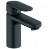 Image de Mitigeur lavabo Vernis Blend 100 CoolStart Noir mat avec tirette et vidage synthétique