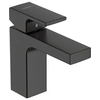 Image de Mitigeur lavabo Vernis Shape 100 Noir mat avec tirette et vidage synthétique