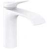 Image de Mitigeur de lavabo 110 sans tirette ni vidage blanc mat