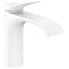 Image de Mitigeur de lavabo 110 avec tirette et vidage blanc mat
