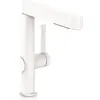 Image de Mitigeur lavabo avec douchette Finoris 230 2 jets + bonde Push-Open Blanc mat