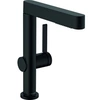 Image de Mitigeur de lavabo 230 avec douchette extractible 2jet, bonde Push-Open noir mat Finoris