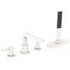 Image de Robinet mélangeur bain douche 4 trous Finoris sBox blanc mat