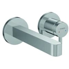 Image de Mitigeur lavabo mural Finoris 165 mm + bonde à écoulement libre Chromé