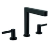 Image de Mélangeur de lavabo 3 trous 160, bonde Push-Open Finoris noir mat
