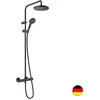 Image de Colonne de douche thermostatique Vernis Blend 200 EcoSmart noir mat