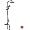 Image de Colonne de douche thermostatique Vernis Blend 200 noir mat