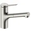 Image de De cuisine avec douchette zesis m33 150 2 jets aspect acier inox