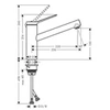 Image de Robinet de cuisine Zesis M33 150 aspect acier inox