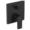 Image de Façade mitigeur mécanique encastré Vernis Shape Noir mat