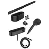 Image de Pack mitigeur douche thermostatique encastré WallStoris noir mat avec accessoires