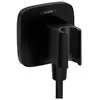 Image de Support pommeau de douche avec raccordement Fixfit Q noir mat