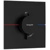 Image de hansgrohe ShowerSelect Comfort E - Mitigeur thermostatique, Robinet encastré avec arrêt de sécurité (SafetyStop) à 40°C, Thermostat carré, 3 sorties, Noir mat en occasion ou reconditionné
