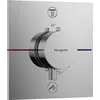Image de hansgrohe ShowerSelect Comfort E - Mitigeur thermostatique incl. combinaison de sécurité intégrée, Robinet encastré avec arrêt de sécurité (SafetyStop) à 40°C, Thermostat carré, 2 sorties, Chromé en occasion ou reconditionné