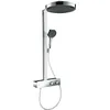 Image de hansgrohe Rainfinity - Colonne de douche avec mitigeur thermostatique, douche pluie 360 mm avec robinet, douchette (3 jets), support, flexible, barre et douche de tête ronde 1 jet, Chromé, 26853000 en occasion ou reconditionné