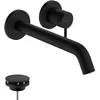 Image de hansgrohe Tecturis S - Mitigeur lavabo encastré avec garniture de vidage, Robinet de salle de bain avec longueur sous bec 16,5 cm, économie d'eau (EcoSmart+), Noir mat, 73351670 en occasion ou reconditionné