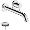 Image de hansgrohe Tecturis S - Mitigeur lavabo encastré avec garniture de vidage, Robinet de salle de bain avec longueur sous bec 16,5 cm, économie d'eau (EcoSmart+), Chromé, 73351000 en occasion ou reconditionné