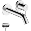 Image de hansgrohe Tecturis S - Mitigeur lavabo encastré avec garniture de vidage, Robinet de salle de bain avec longueur sous bec 16,5 cm, économie d'eau (EcoSmart+), Chromé, 73350000 en occasion ou reconditionné