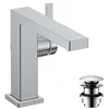 Image de hansgrohe Tecturis E Fine - Mitigeur de lavabo avec vidage Push-Open, économie d'énergie (CoolStart), Robinet de salle de bain avec hauteur sous bec 110mm, économie d'eau (EcoSmart+), Chromé, 73020000 en occasion ou reconditionné