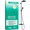 Image de hansgrohe Activera S 28871670 Système de douche à économie d'eau (EcoSmart) avec thermostat de baignoire, douche à effet pluie, douchette (2 types de jets), tuyau, barre et pommeau de douche, noir mat en occasion ou reconditionné