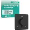 Image de hansgrohe 33713670 Ecostat Comfort Q Thermostat Unterputz für 2 Verbraucher, Noir Mat en occasion ou reconditionné