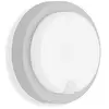 Image de Telefunken Applique murale d'extérieur à LED avec détecteur de mouvement et capteur crépusculaire 12 W, 1 150 lumens, 4 000 K, IP44 Argenté Ø 17 cm en occasion ou reconditionné