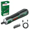 Image de Bosch Home and Garden Visseuse sans fil Bosch - Kit de démarrage PushDrive (3,6 V ; 1,5 Ah ; 5,0 Nm ; 10 embouts de vissage ; avec câble de chargeur micro-USB ; livré dans un carton) en occasion ou reconditionné