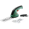 Image de Bosch Cisaille de jardin/ Taille-haie EasyShear (batterie 3,6 V intégrée, autonomie : 40 min, longueur de lame : 12 cm (arbustes) / 8 cm (herbe), boîte en carton) en occasion ou reconditionné